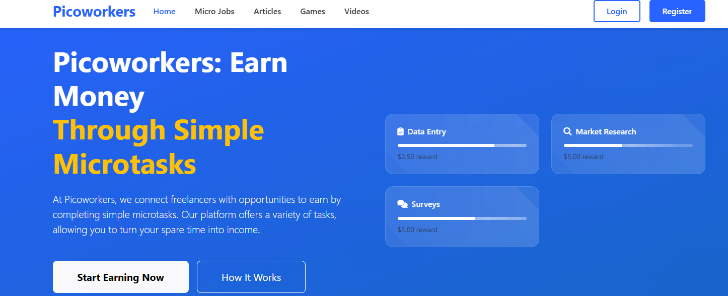 Picoworkers: The Best Micro Jobs Platform for Freelancers and Employers